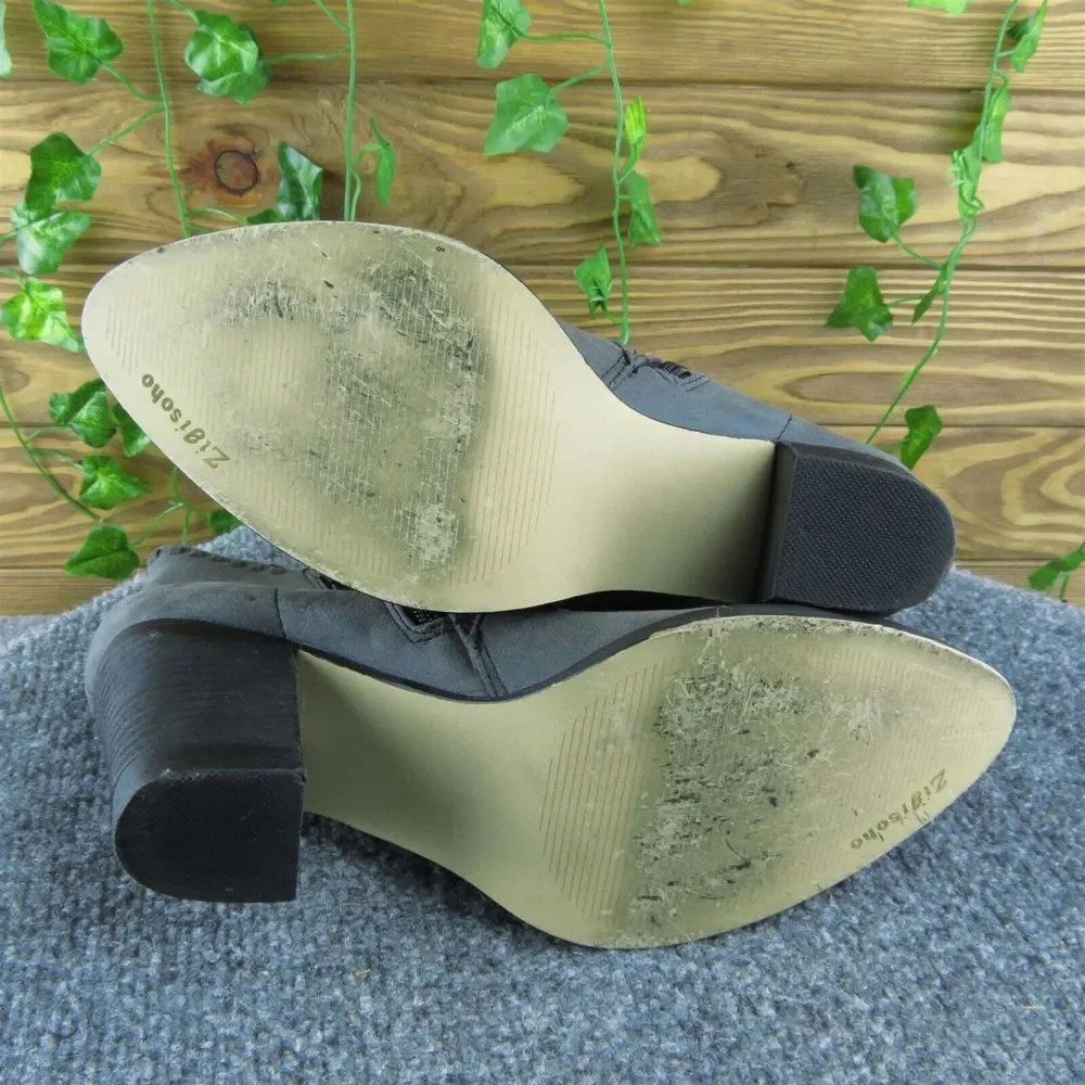 ZIGIsoho Halyn Women Ankle Boots Boots Size 9.5 Medium Gray‎ Synthetic Zip
